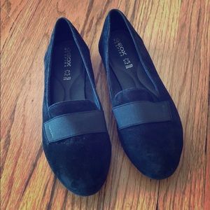 Geox Suede Black Flats